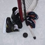 хокейне спорядження, клюшка, шайба, ковзани